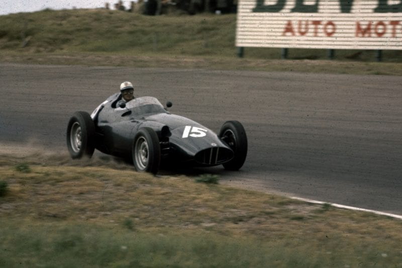 Harry Schell (BRM P25) in 2nd position