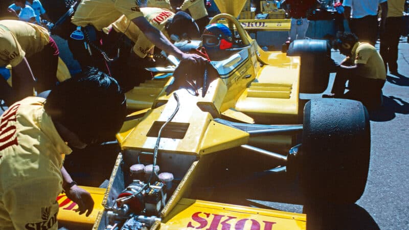 Emerson Fittipaldi Watkins Glen 1982