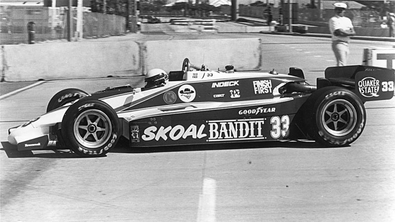 UNKNOWN — Early-1980s: Teo Fabi of Milan, Italy, drove this March/Cosworth owned by Forsythe Racing with sponsorship from Skoal during the 1983 and 1984 CART Indy Car seasons. Fabi ran the full season in 1983, taking four wins and second in CART points. He ran just a partial schedule the following year, as he split his time running CART and the Formula One circuit. (Photo by ISC Images & Archives via Getty Images)