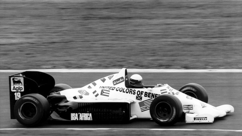 F1,Teo Fabi,toleman art ,Germany GP, Nürburgring, 1985 - Image ID: PAT8MG (RM)