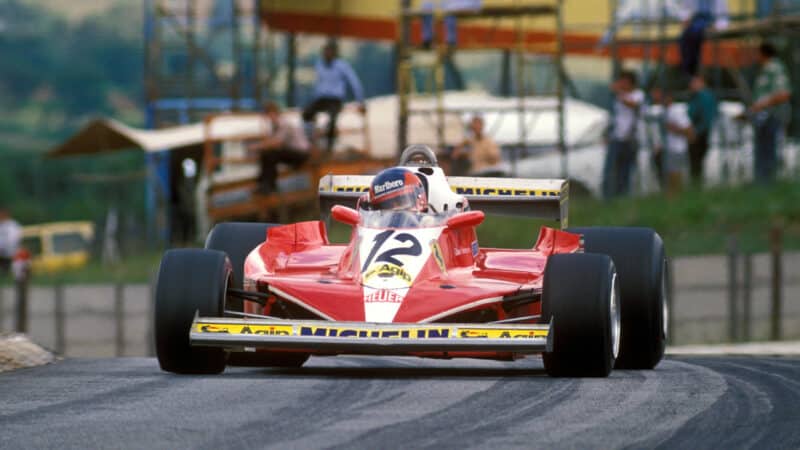 Ferrari 312T3 of Gilles Villeneuve in 1978 South African GP