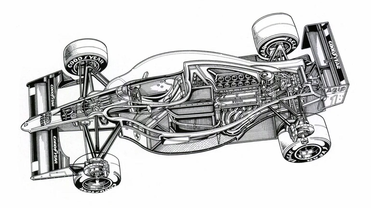 Ferrari 641 illustration