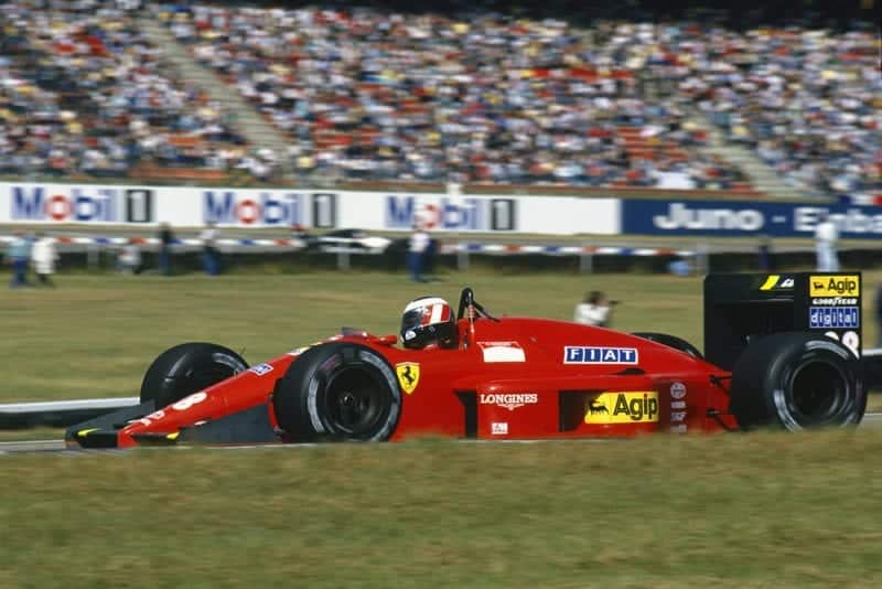 Gerhard Berger in his Ferrari F1-87.