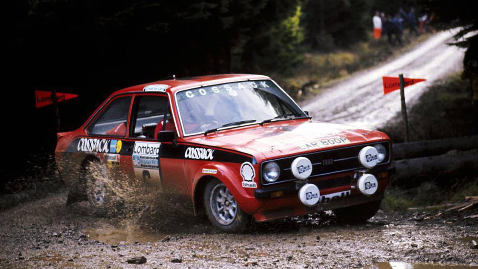 Ford Escort RS1800 of Roger Clark on 1975 RAC Rally