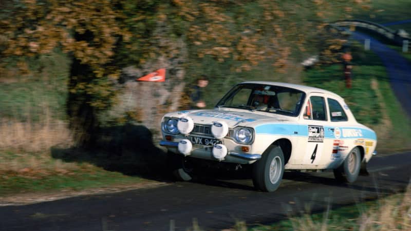 Ford Escort of Roger Clark on the 1972 RAC Rally