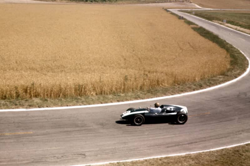 Jack Brabham at the wheel of his Cooper T51 Climax.