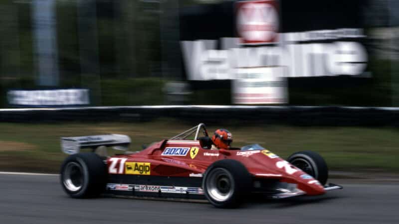 Gilles Villeneuve Ferrari 1982 Belgian GP Zolder