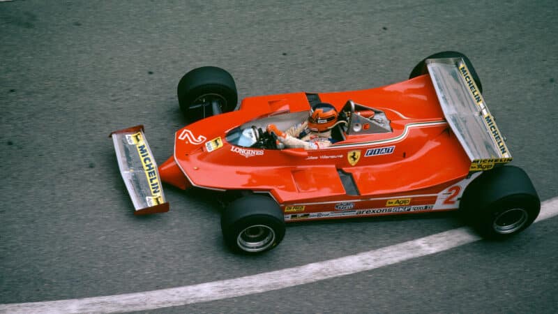 Gilles Villeneuve Ferrari Monaco GP West 1980