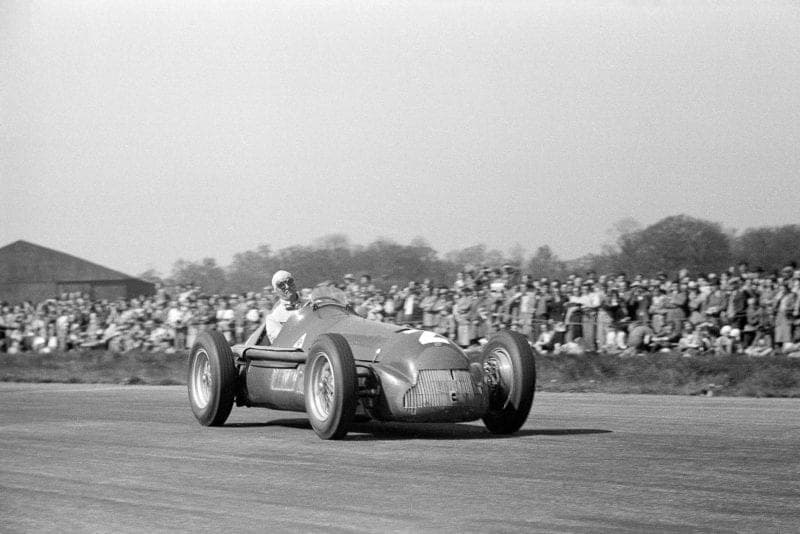 Giuseppe Farina during the 1950 British Grand Prix held at Silverstone