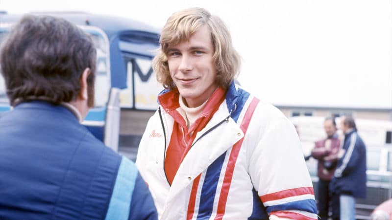 James Hunt at the Brands Hatch Race of Champions in 1973