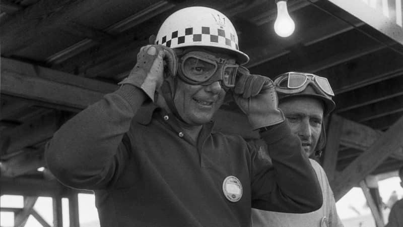 Jean Behra and Juan MAnuel Fangio at the 1957 12 Hours of Sebring