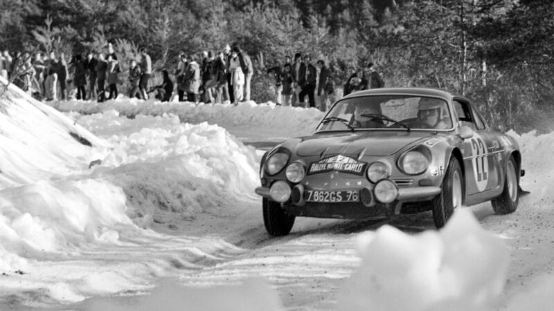 Jean-Claude Andruet and Michel Vial ALpine 1971 Monte Carlo Rally