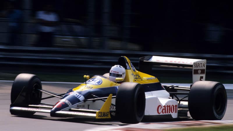 Jean-Louis-Schlesser-driving-at-the-1988-Italian-GP-for-WIlliams