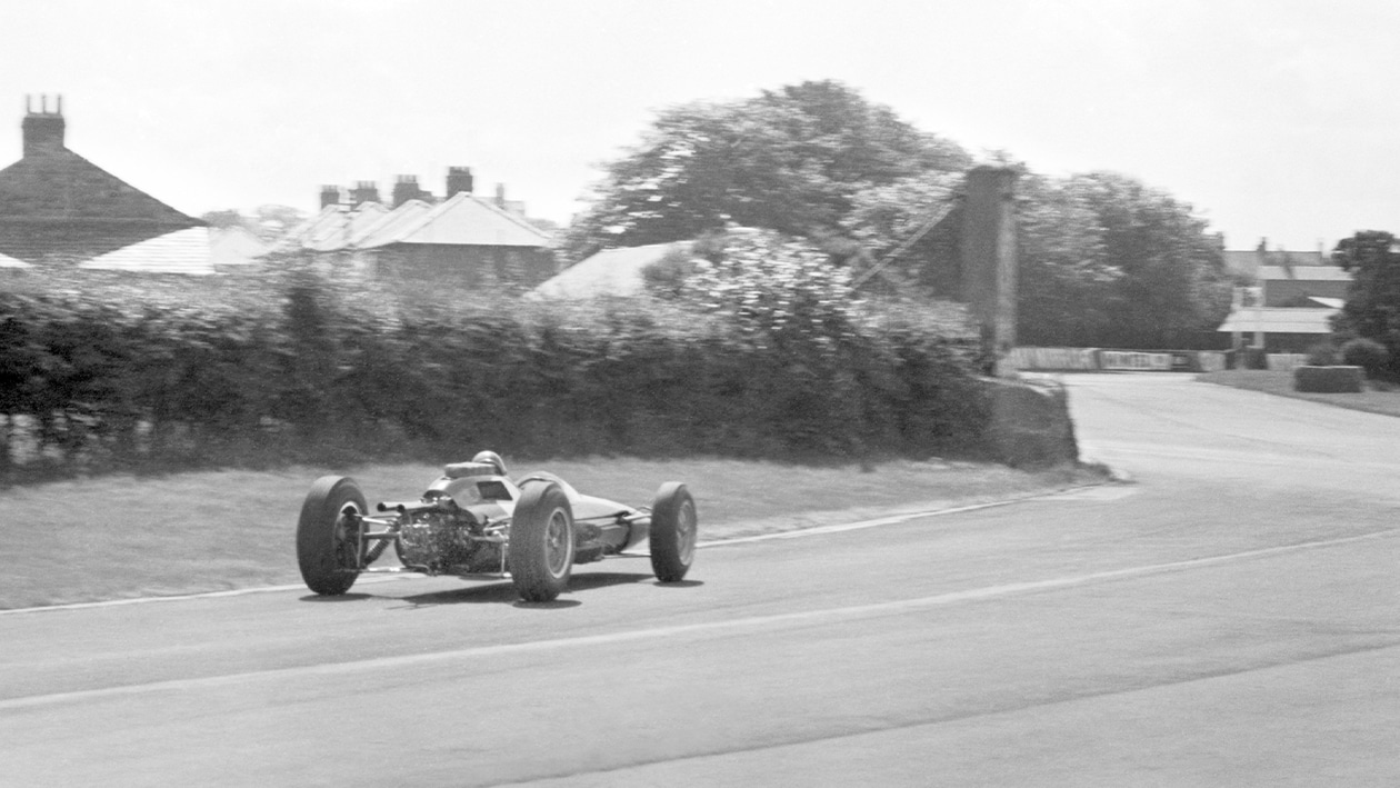 Jim Clark in 1962 British GP at Aintree