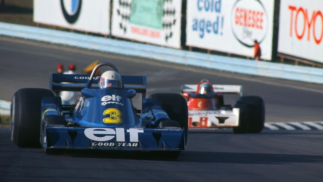 Jody Scheckter Tyrrell driver F1 1976 US GP