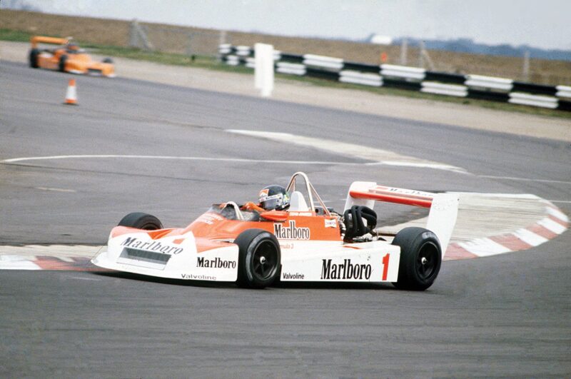 Legends of Racing — Derek Warwick climbs out of his Brabham BT55