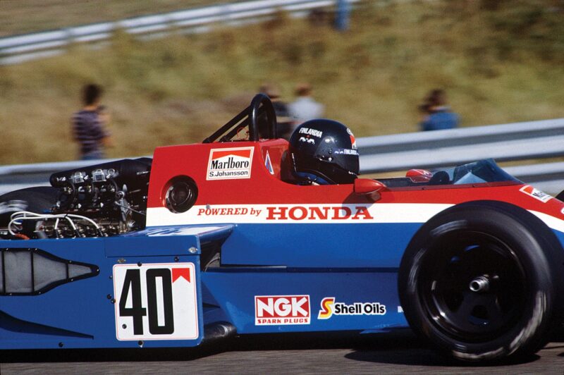 Legends of Racing — Derek Warwick climbs out of his Brabham BT55 after