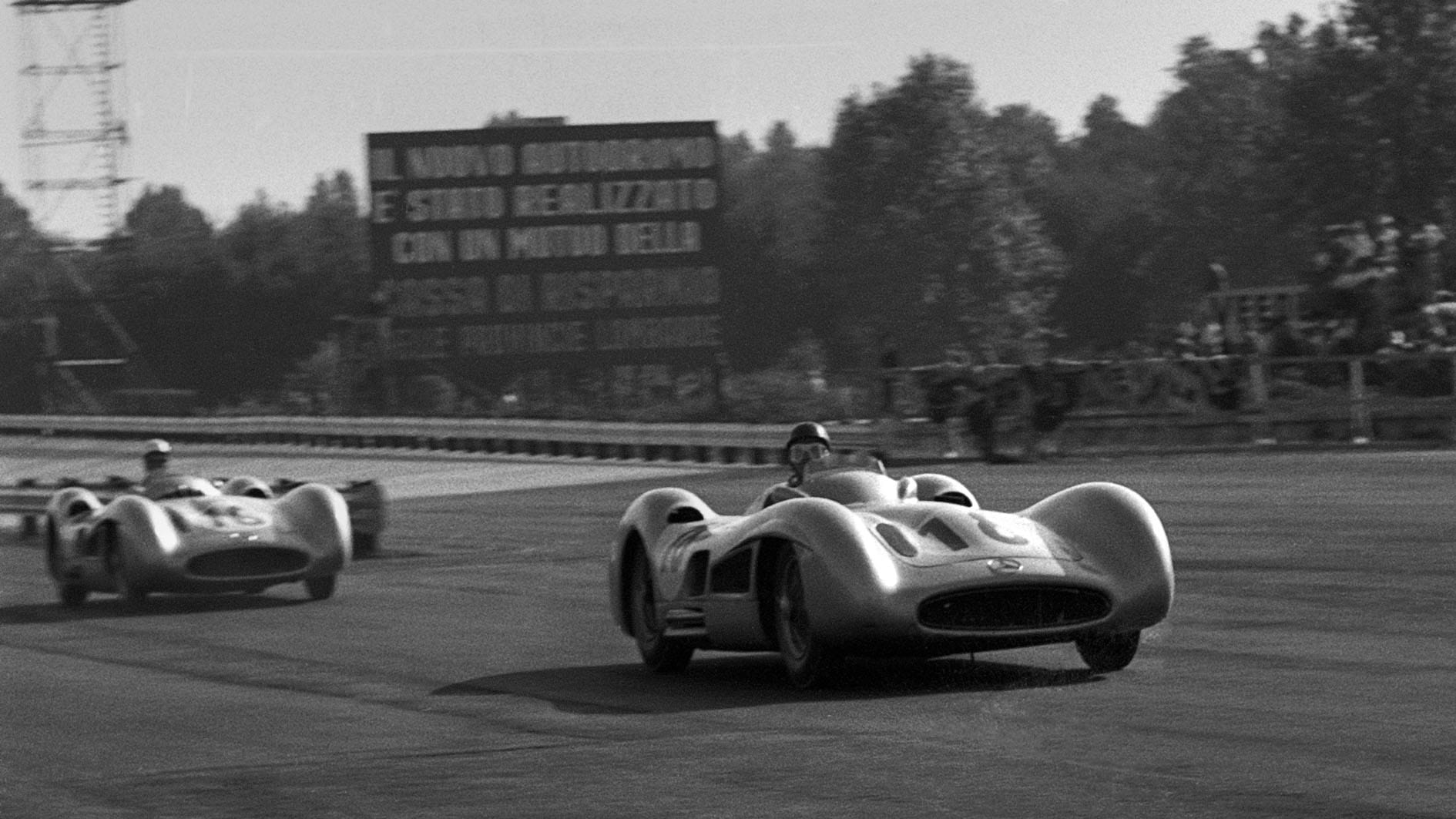 Juan Manuel Fangio Mercedes 1955 Italian GP