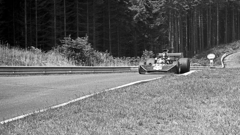 Lec of David Purley at the Nurburgring in 1977