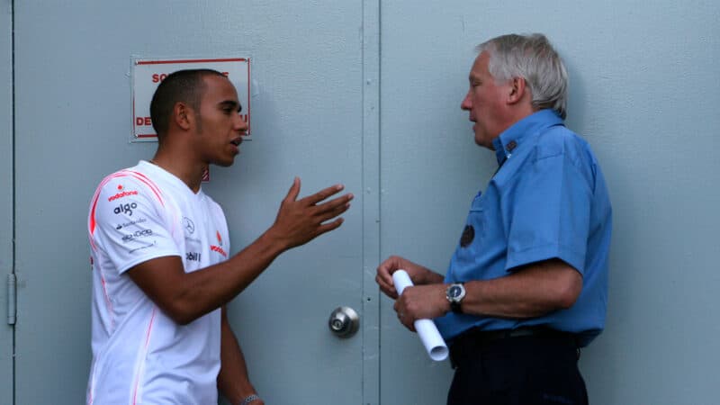 Lewis Hamilton McLaren 2007 Canadian GP Charlie Whiting