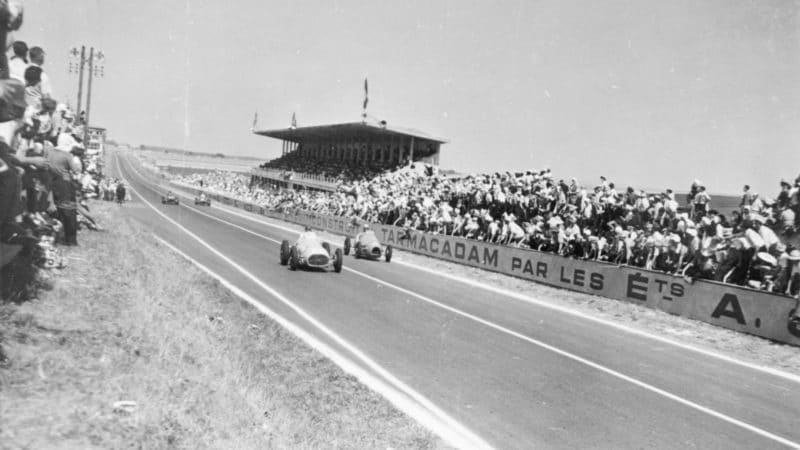 Louis Rosier and Jean Behra in the 1952 Marne Grand Prix