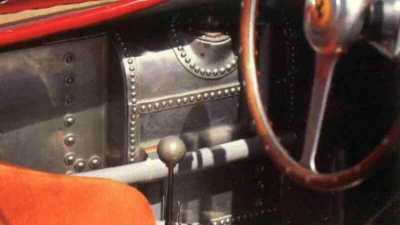 Lower section of Ferrari 555 cockpit