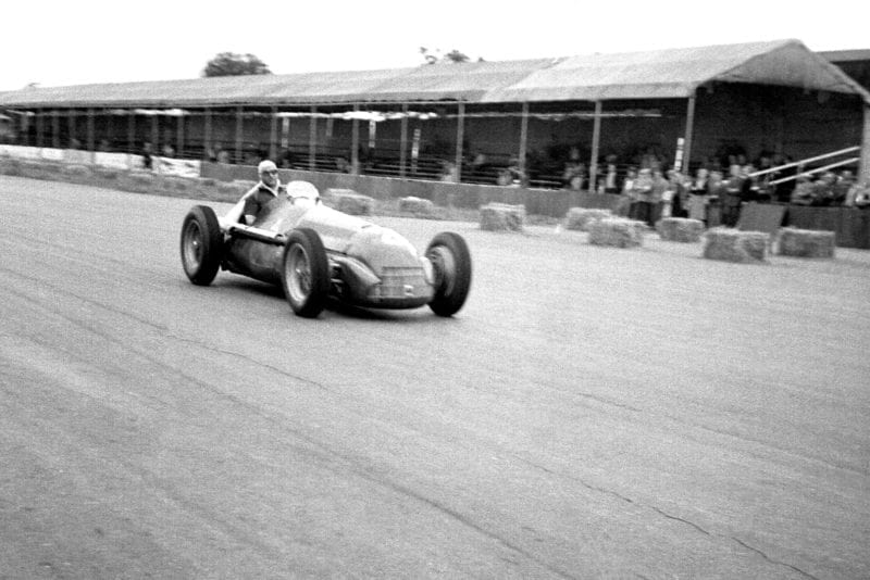 Luigi Fagiolo at the 1950 British Grand Prix at Silverstone