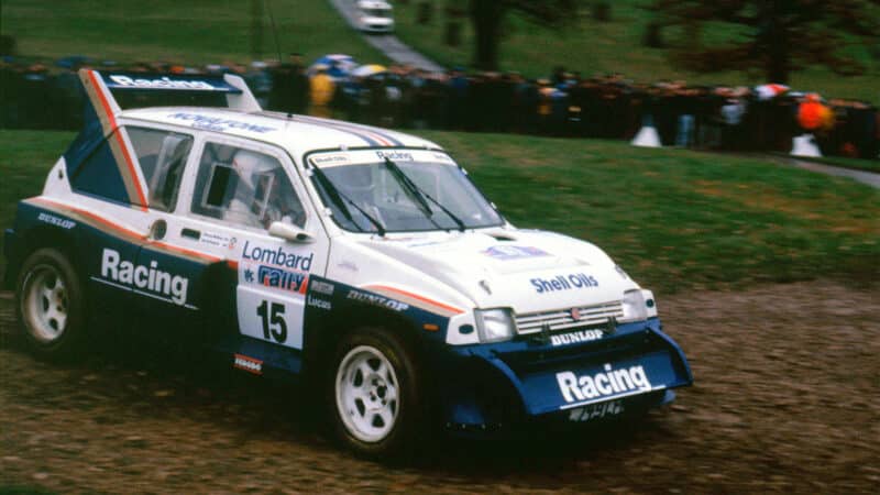 MG Metro 6R4, Jimmy McRae 1986 RAC Rally. Creator- Unknown. (Photo by National Motor Museum:Heritage Images via Getty Images)