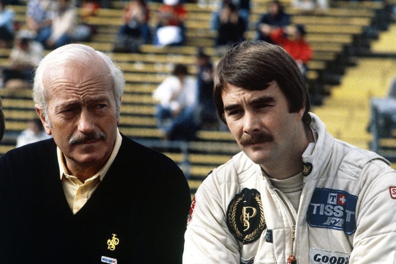 Colin Chapman and Nigel Mansell