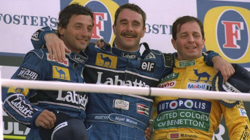 Martin Brundle 1992 British GP Benetton x