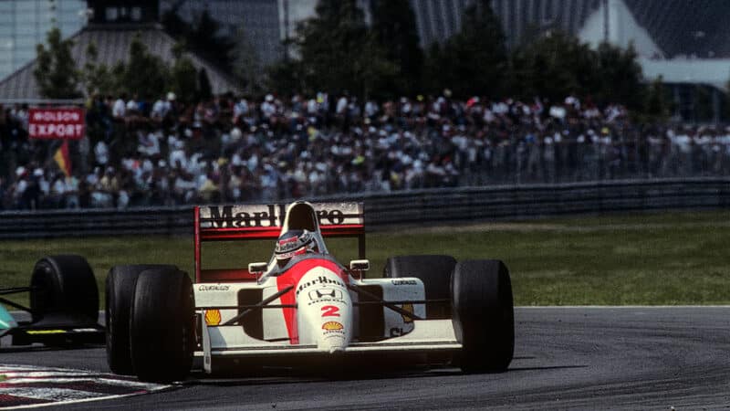 McLaren F1 car of Gerhard Berger in the 1992 F1 Canadian GP