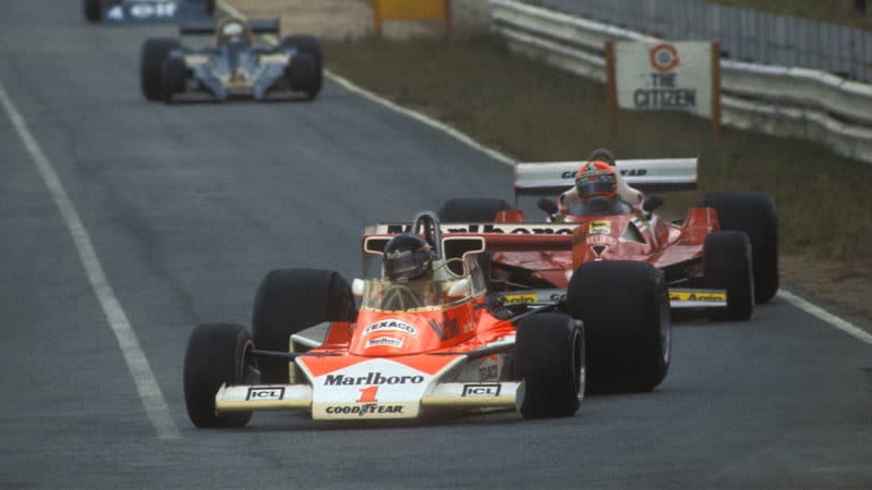 McLaren-F1-driver-James-Hunt-at-the-1977-Dutch-GP-at-Fuji