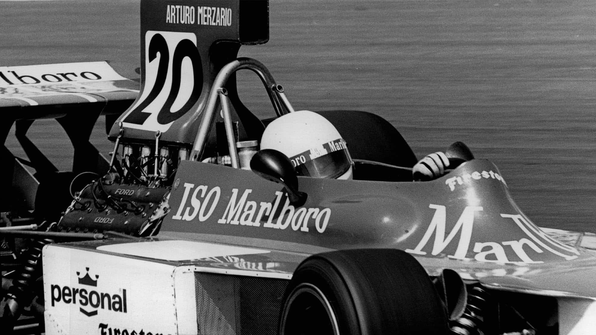 Arturo Merzario, Iso-Marlboro-Ford FW, Grand Prix of the Netherlands, Circuit Park Zandvoort, 23 June 1974. (Photo by Bernard Cahier/Getty Images)