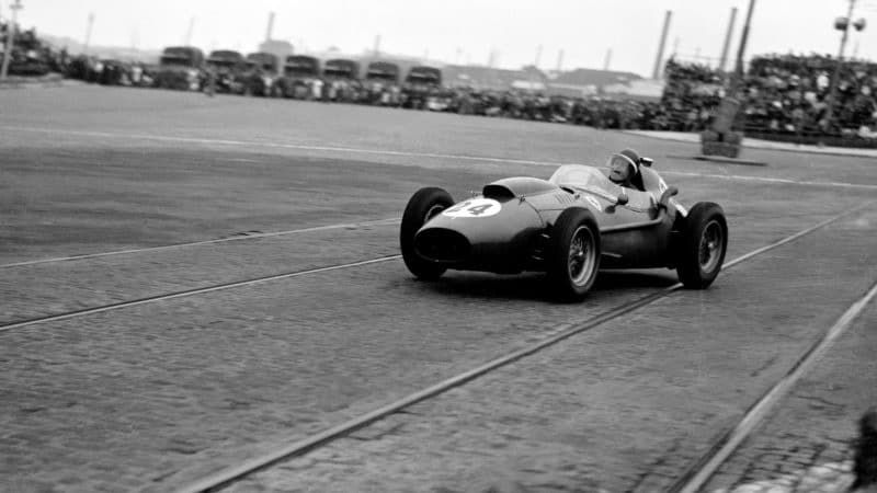 Mike Hawthorn in 1958 Portuguese Grand Prix