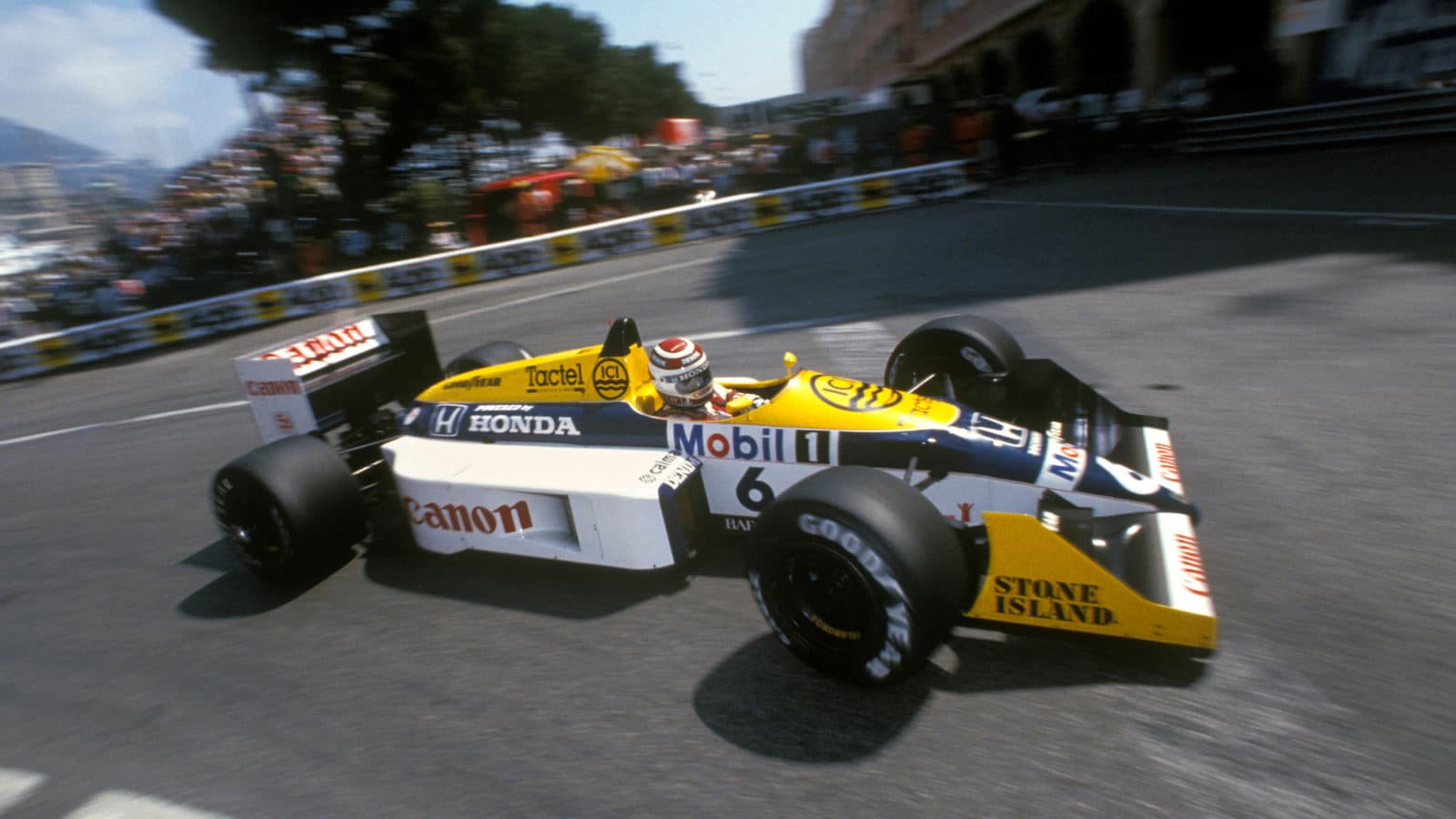 Nelson Piquet in Williams FW11 at 1987 Monaco Grand Prix