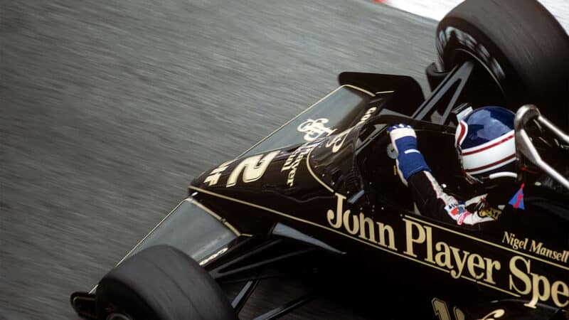 Nigel Mansell Lotus 1984 Monaco GP