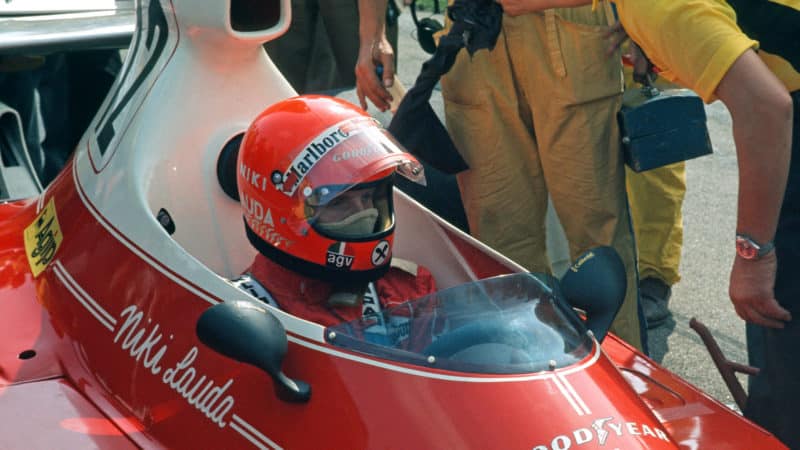 Niki Lauda 1975 Ferrari Spanish GP 3
