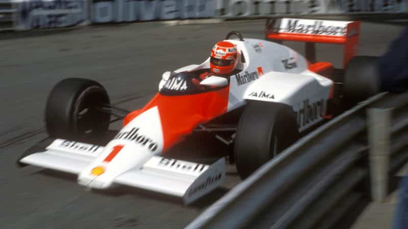 Niki Lauda McLaren 1985 Monaco GP Nurburgring