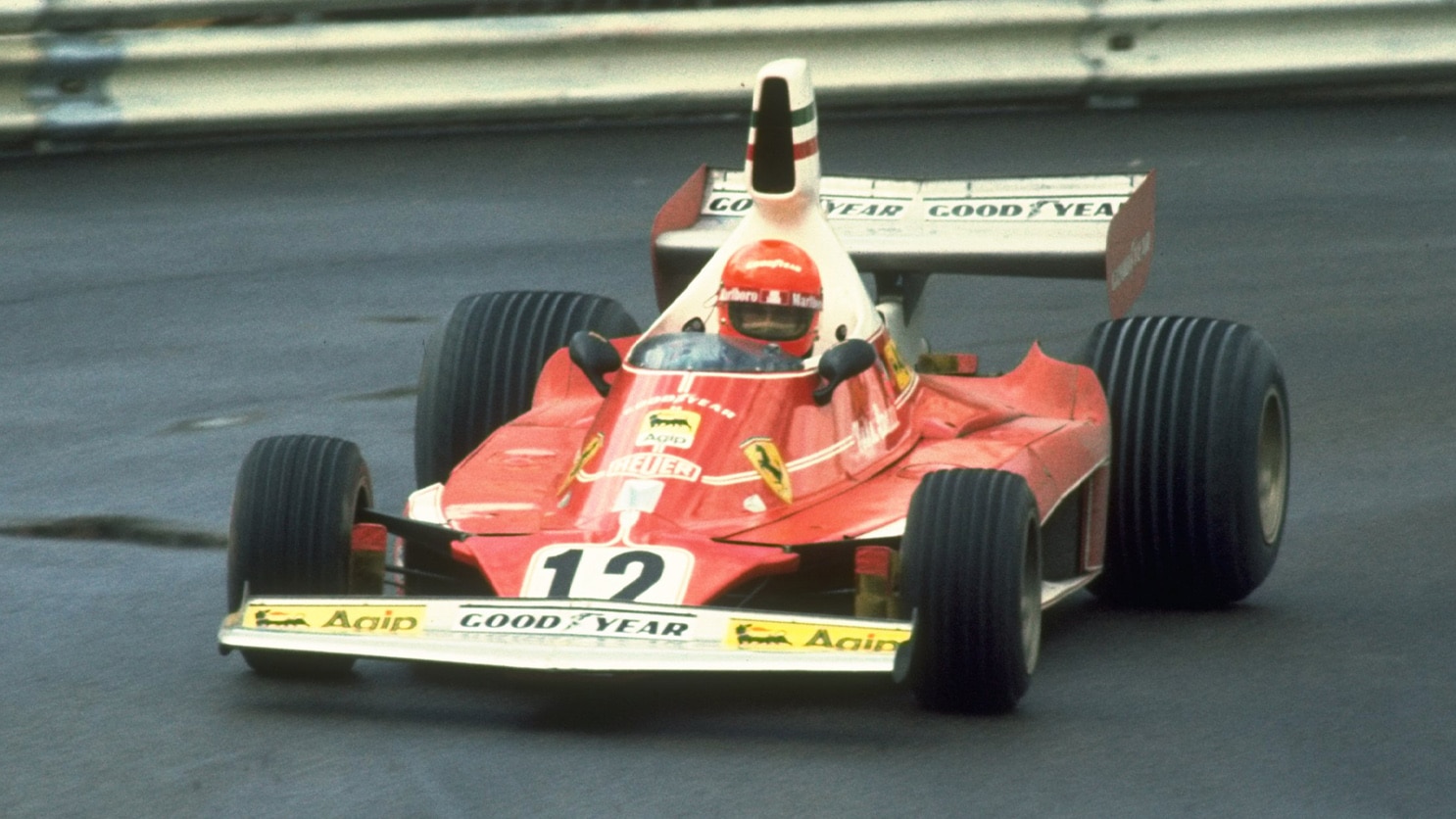 Niki Lauda in 1975 Monaco GP