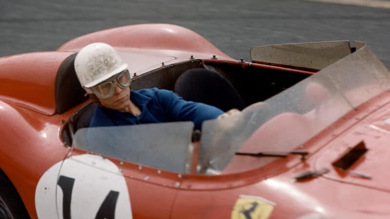 Olivier Gendebien in Ferrari 250 TR at 1959 Le Mans 24 Hours