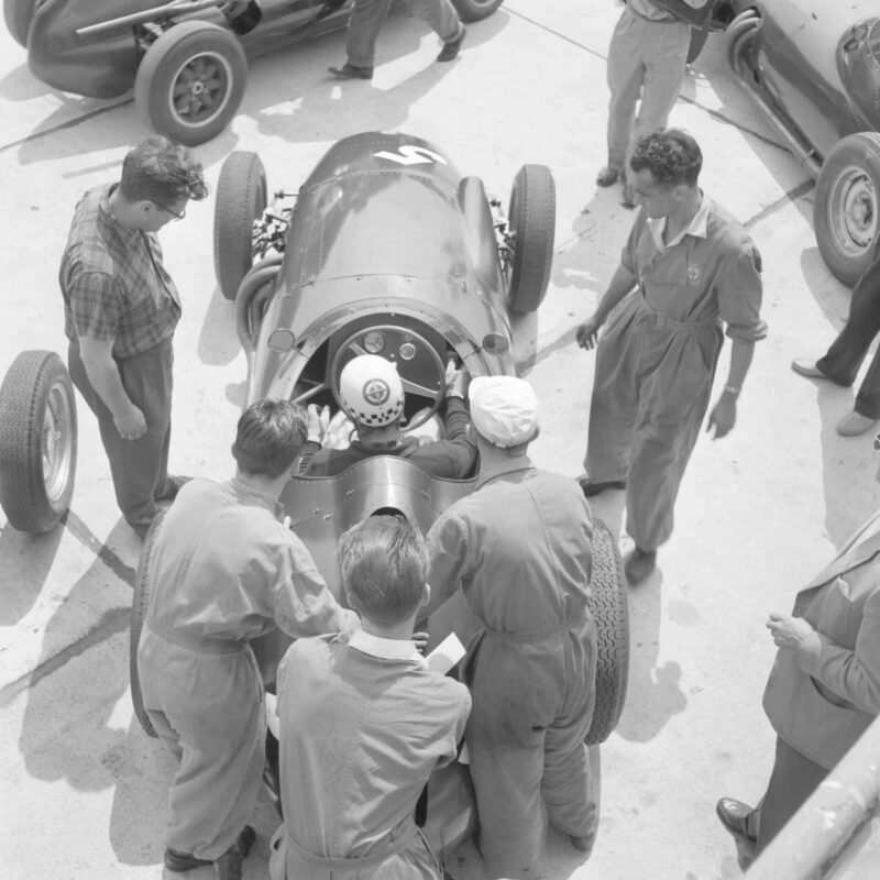 Overhead-picture-of-Jean-Behra-at-the-Nürburgring-in-his-BRM