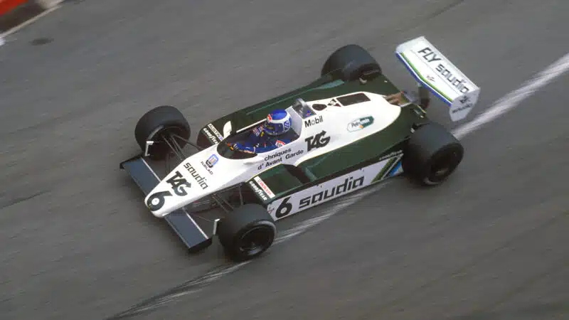 Overhead view of Keke Rosberg in the 1982 Monaco Grand Prix