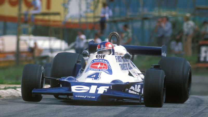 Patrick Depailler driving for the Tyrrell F1 team at the 1978 French GP