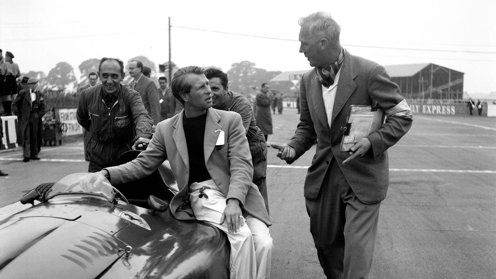 Peter Collins Mike Hawthorn 1956 French GP Ferrari Reims