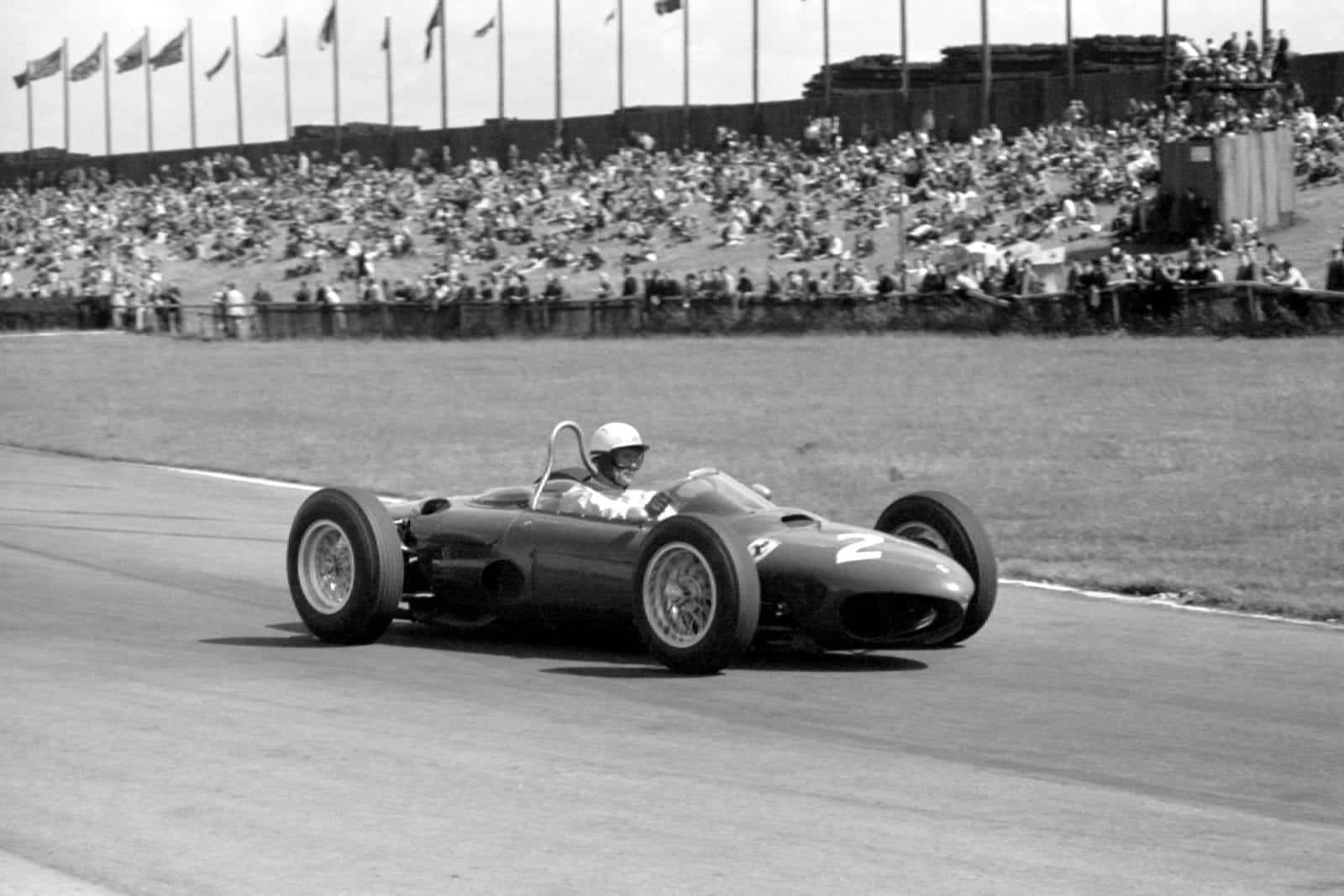 Phil Hill at Aintree in the 1962 British Grand Prix
