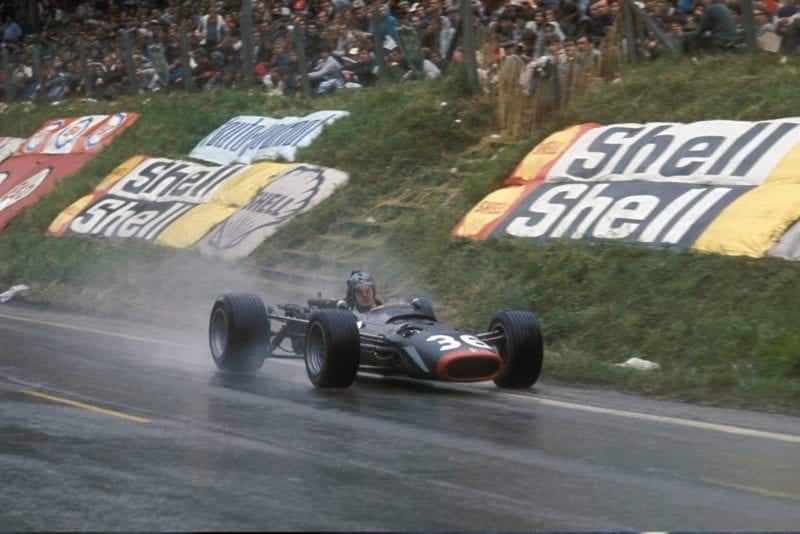 Piers Courage in a BRM at the 1968 French GP