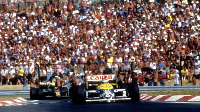 Piquet 1986 HUngarian GP podium