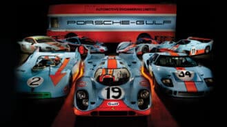 Porsche 917 to Ford GT40 – the Gulf racing garage of your dreams