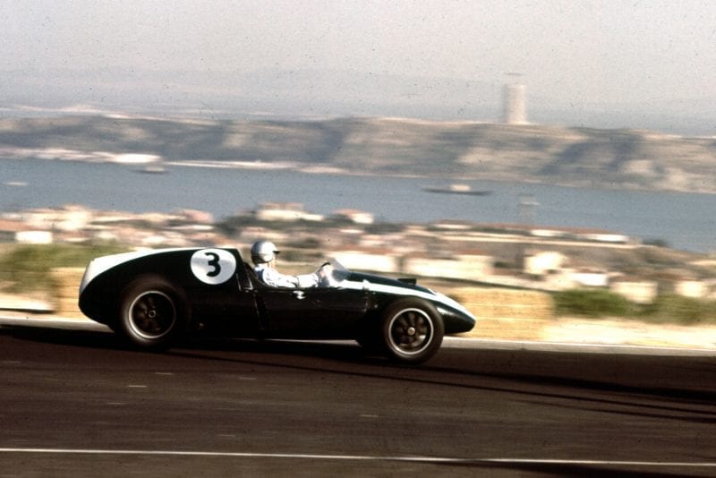 Bruce McLaren driving his Cooper T51 Climax.