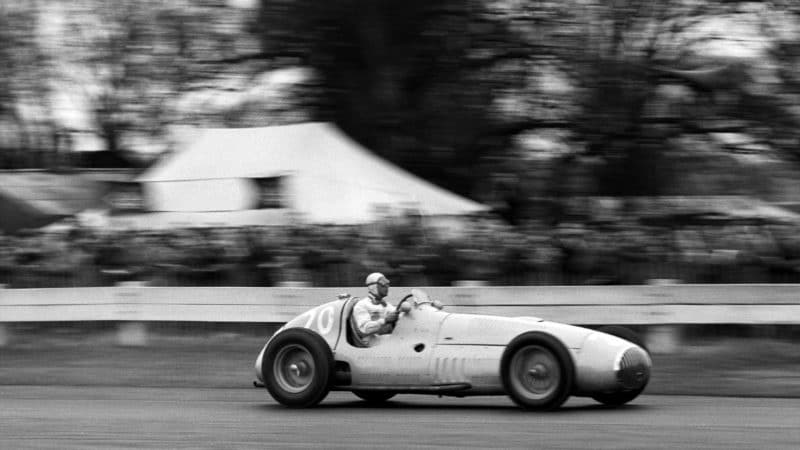 Prince Bira drives Osca V12 on its debut at Goodwood in 1951